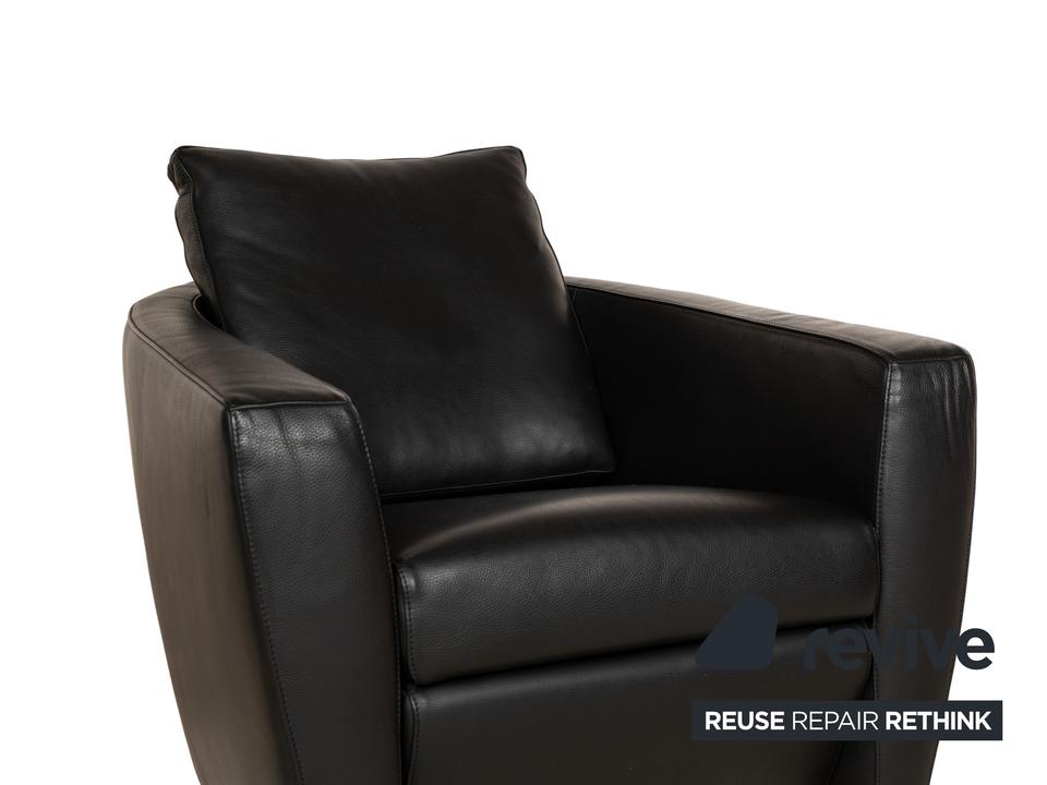 FSM Sesam Leder Sessel Schwarz – Bild 3