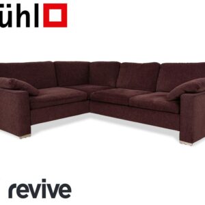 Brühl Alba Stoff Ecksofa Dunkelrot Burgund Sofa Couch