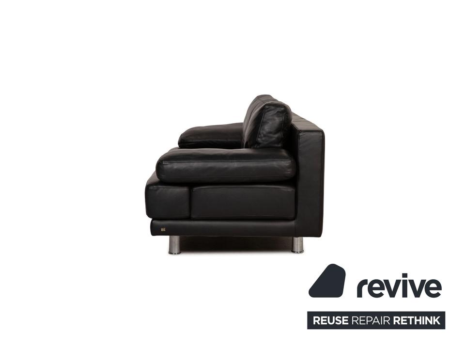 Rolf Benz 355 Leder Dreisitzer Schwarz Sofa Couch ✨ – Bild 10