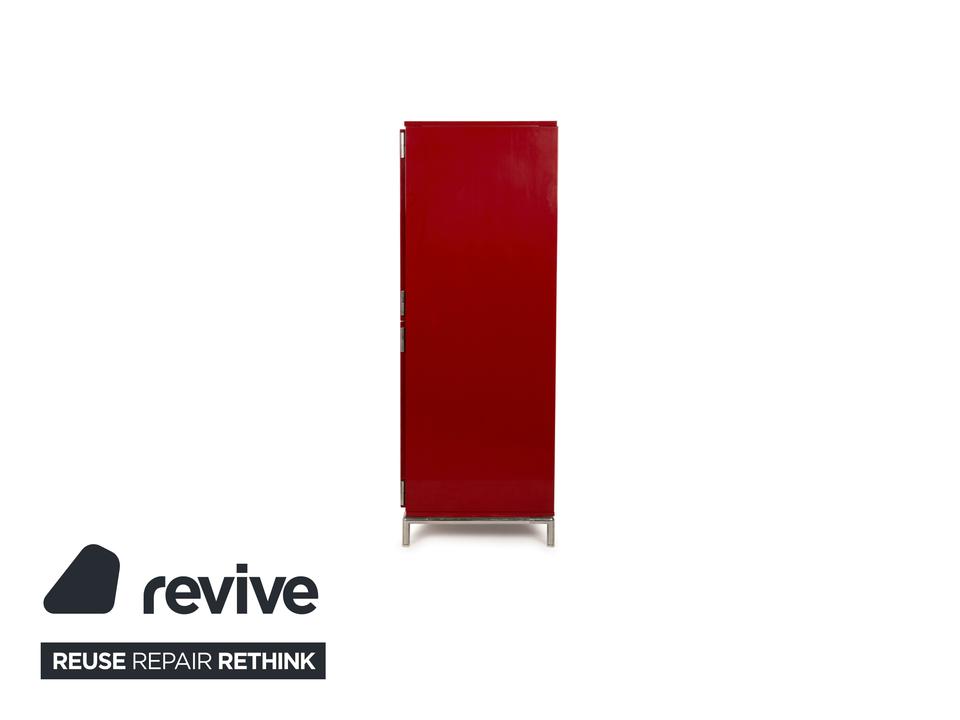 B&B Italia Holz Sideboard Rot Hochglanz 4 Türen Metallfüße – Bild 14