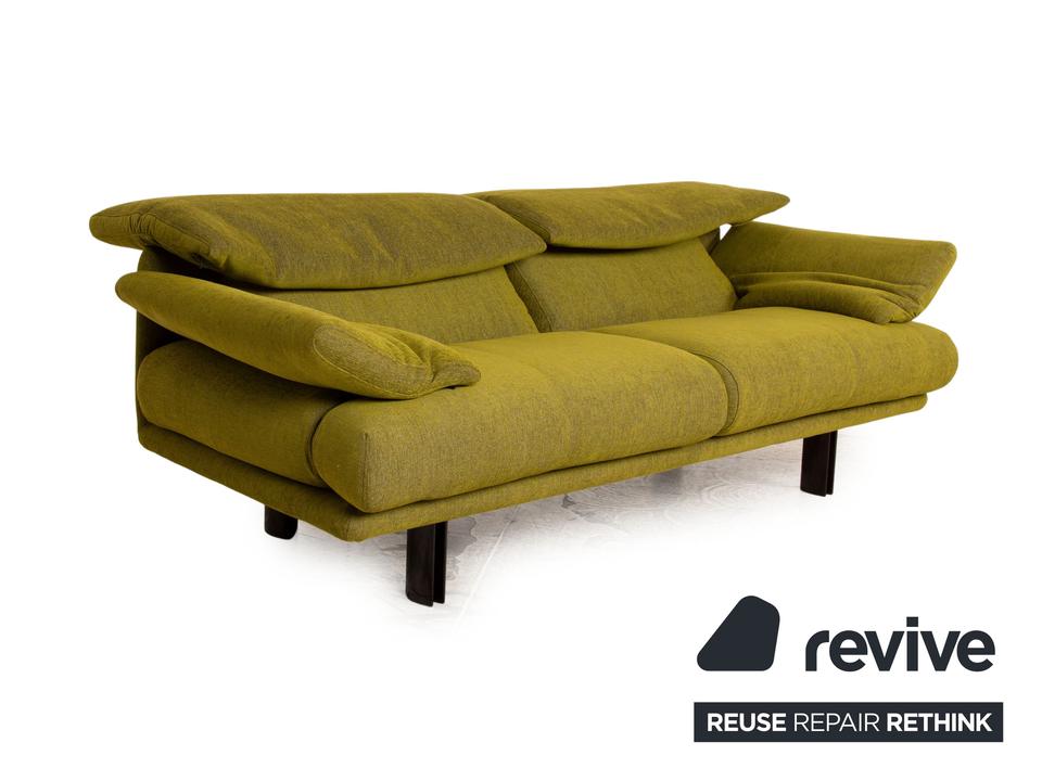 B&B Italia Alanda Stoff Dreisitzer Grün Sofa Couch manuelle – Bild 4