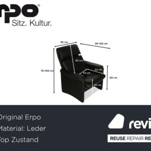 Erpo City Leder Sessel Grün manuelle Funktion