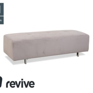 Ewald Schillig Stoff Hocker Grau