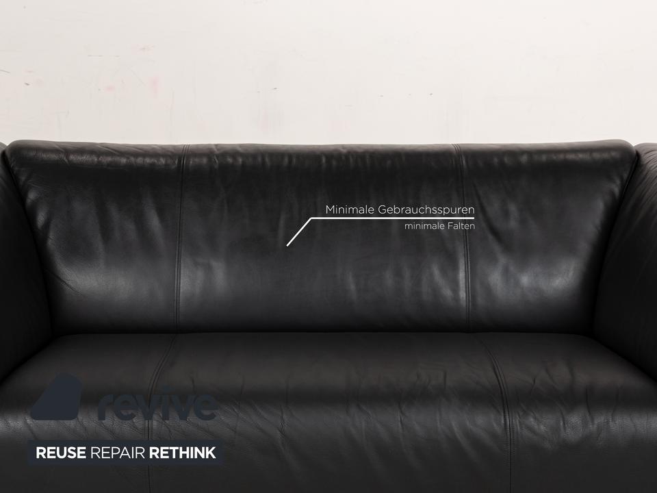 Rolf Benz 322 Leder Zweisitzer Grau Anthrazit Sofa Couch – Bild 5