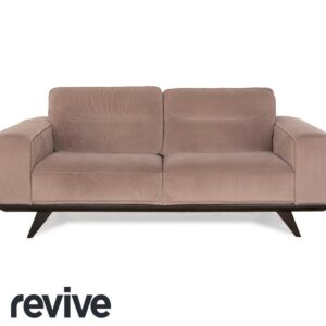Natuzzi Audacia Stoff Sofa Braun Zweisitzer Couch