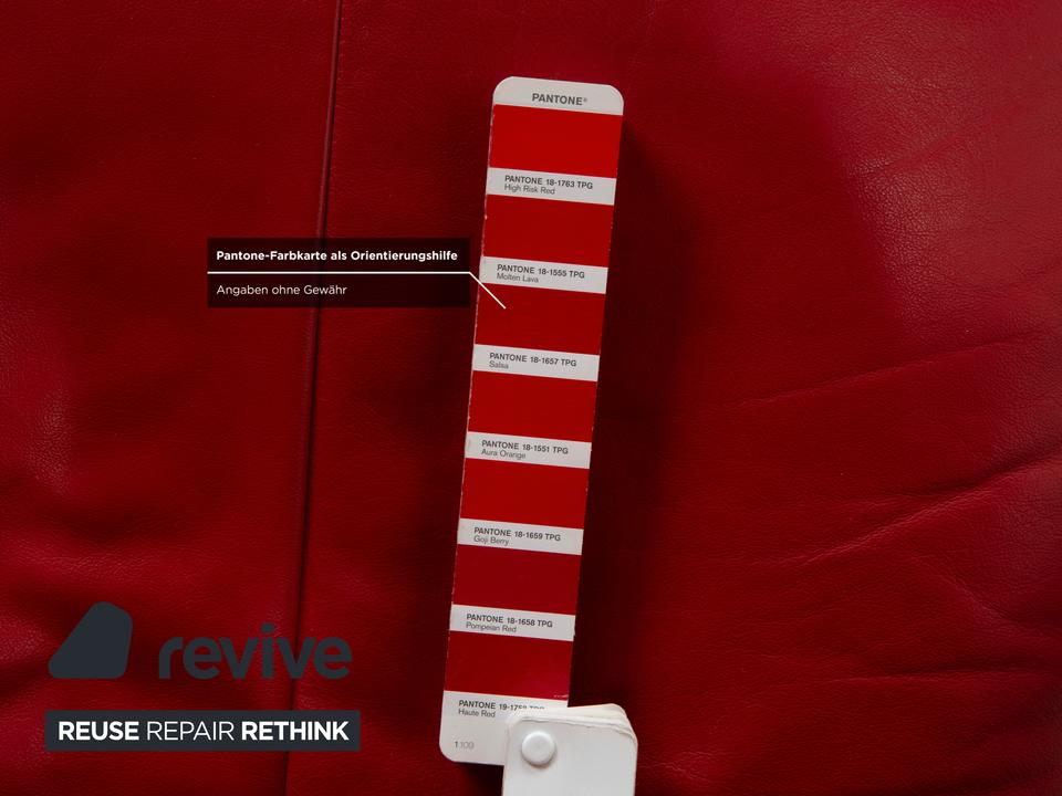 Rolf Benz BMP 418 Leder Sessel Rot – Bild 9