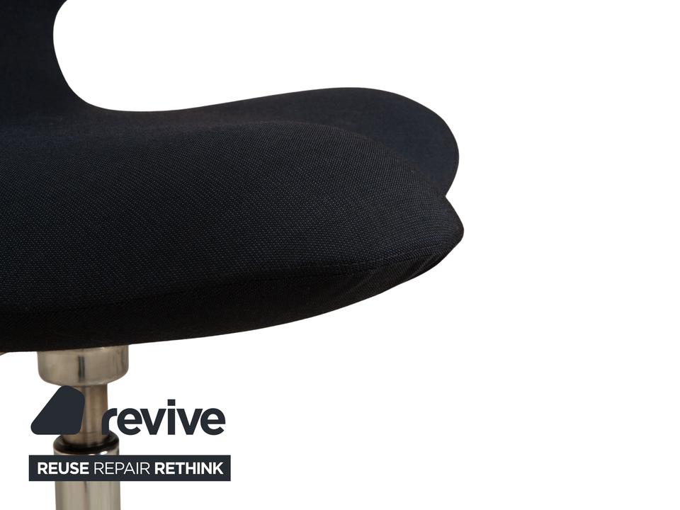 Varier Active Bürostuhl Stoff Stuhl Dunkelblau High Chrom FAME – Bild 5