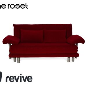 Ligne Roset Multy Stoff Dreisitzer Dunkelrot Schlaffunktion ✨