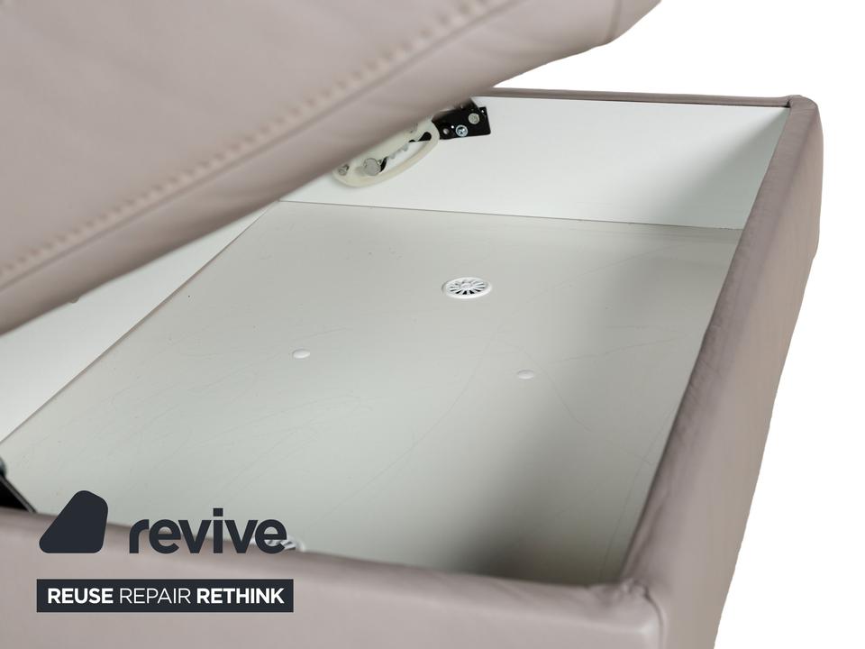 Polipol Polinova Leder Ecksofa Grau manuelle Funktion Sofa Couch – Bild 7