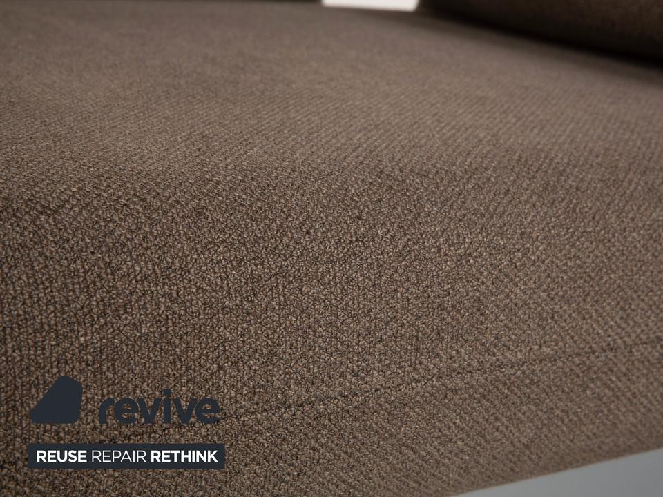 Rolf Benz Plura Stoff Zweisitzer Grau manuelle Funktion Sofa – Bild 6