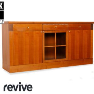 WK Wohnen Holz Sideboard Braun Innenbeleuchtung