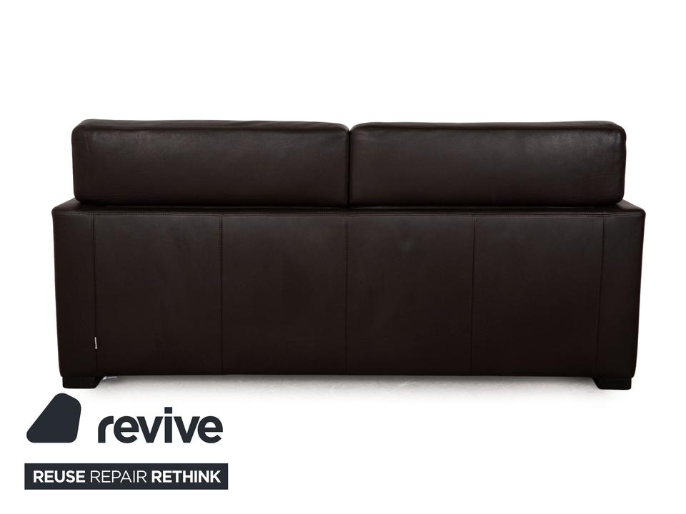Brühl Francis Leder Dreisitzer Braun manuelle Funktion Sofa Couch – Bild 9