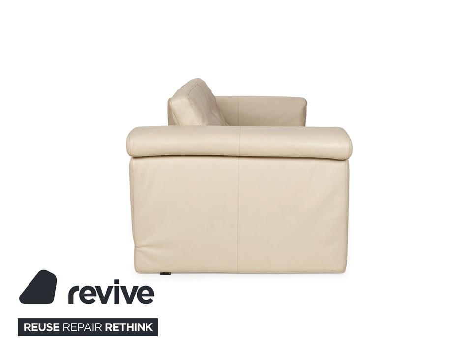 Rolf Benz 6800 Leder Zweisitzer Creme Sofa Couch – Bild 9