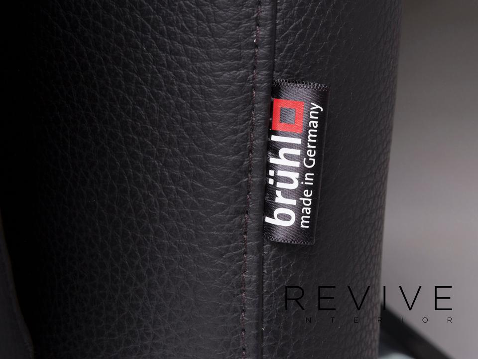 Brühl Roro Medium Leder Sofa Schwarz Zweisitzer Couch inkl. ✨ – Bild 8