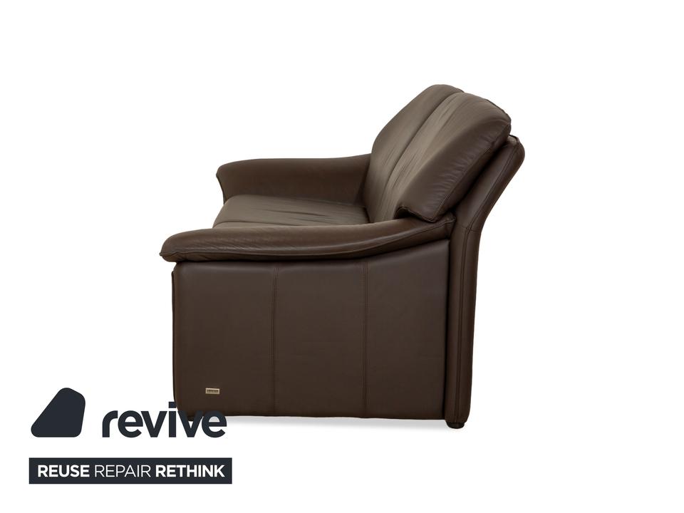 Laauser Atlanta Leder Zweisitzer Braun Sofa Couch – Bild 10