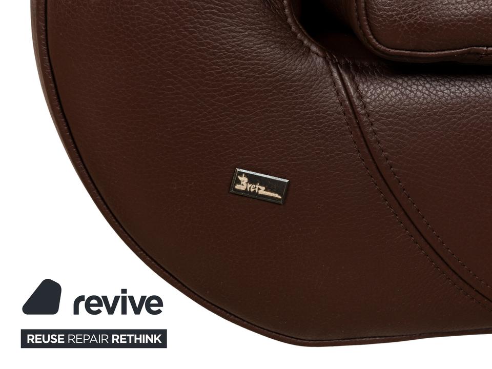 Bretz Moon Leder Sessel Braun – Bild 8