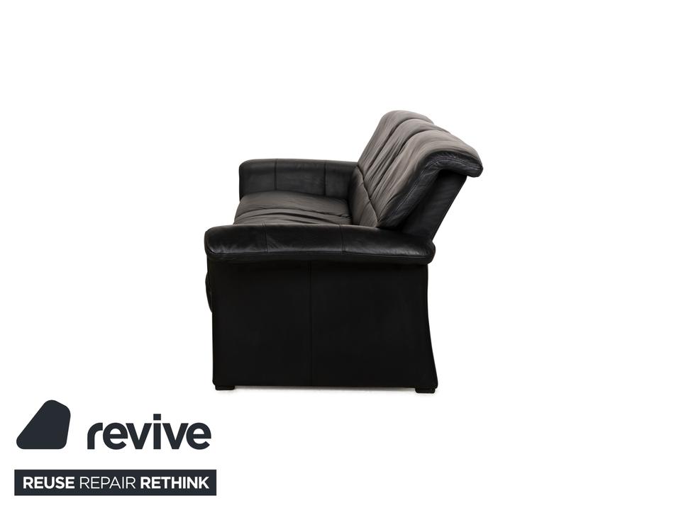 Stressless Leder Dreisitzer Schwarz Sofa Couch – Bild 13