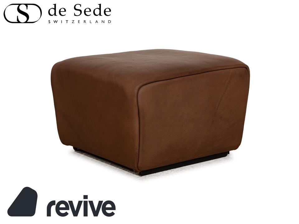 De Sede DS-47 Leder Hocker Dunkelbraun