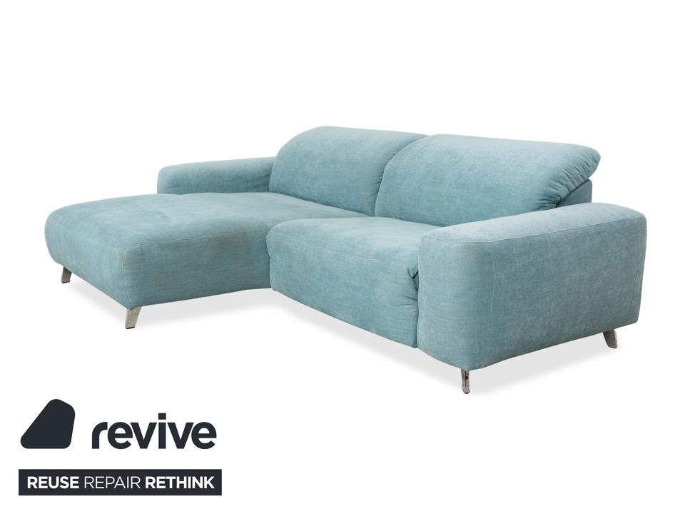 Ewald Schillig Hope Stoff Ecksofa Blau Grün elektrische Funktion – Bild 3