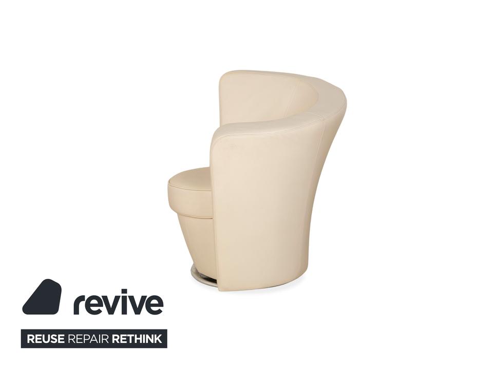 Bretz EVES ISLAND Leder Sessel Creme – Bild 10