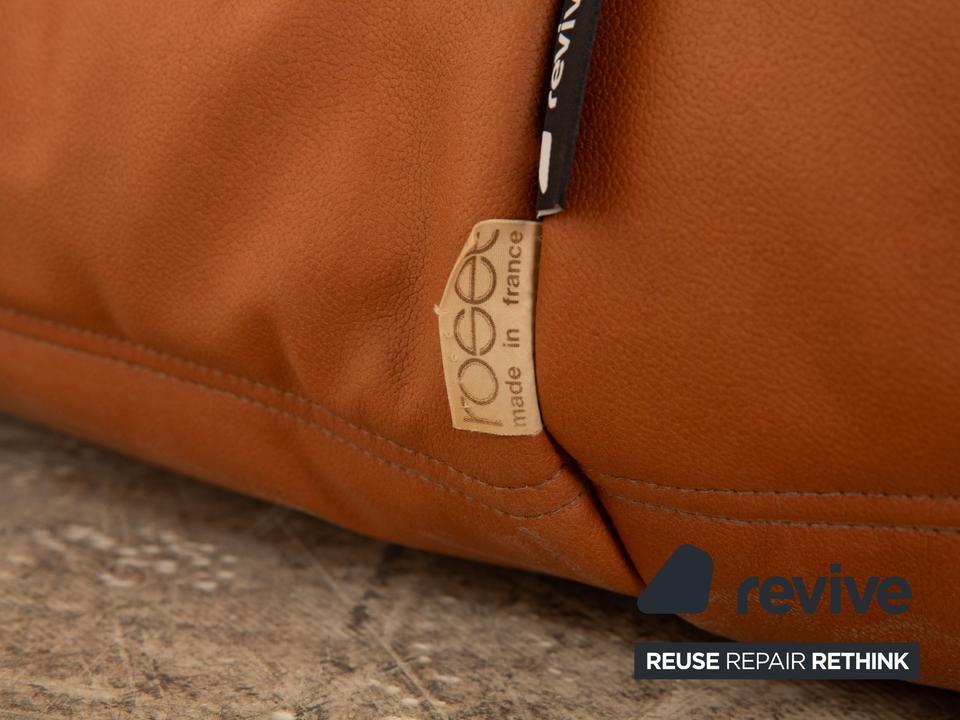 Ligne Roset Togo veganes Leder Sofa Garnitur Braun Cognac ✨ – Bild 6