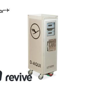 bordbar Lufthansa Ju 52 Flugzeugtrolley mit Fachboden und