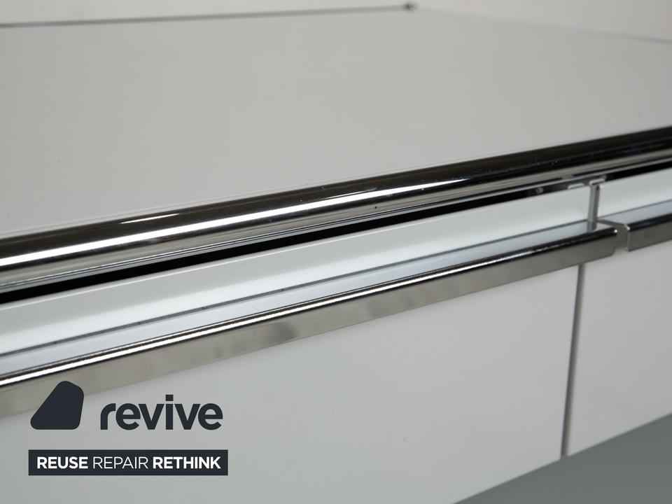 USM Haller Metall Sideboard Hellgrau Hellblau Reinweiß Schublade – Bild 5