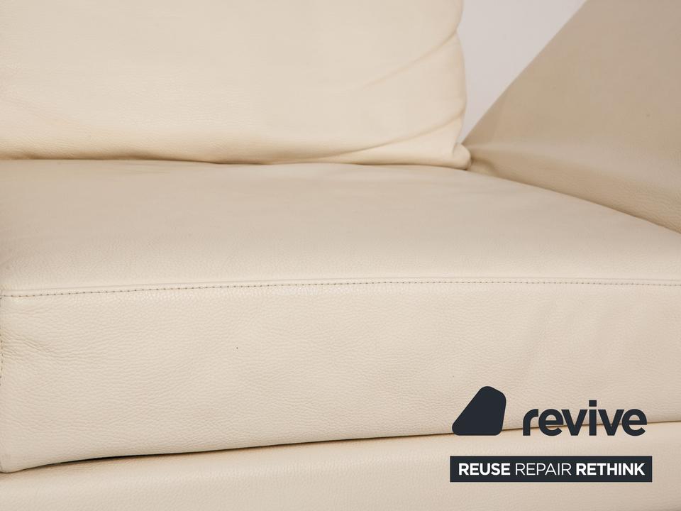 Brühl Moule (medium) Leder Sofa Creme Zweisitzer Relaxfunktion ✨ – Bild 4