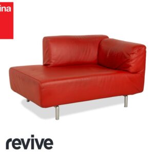 Cassina Met Leder Chaiselounge Liege Sessel Rot