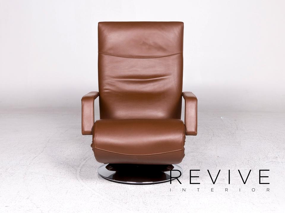 FSM Evolo Leder Sessel Braun Relax Funktion #9605 – Bild 3