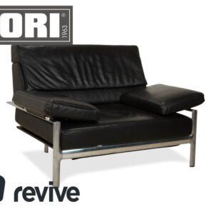 Jori Leder Sessel Schwarz manuelle Funktion