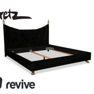 Bretz Ali Baba Stoff Bett Schwarz 200x180 cm