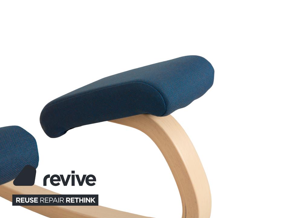 Varier Variable Stoff Sessel Stuhl Hocker Blau Kniestuhl – Bild 5