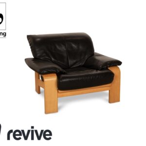 Musterring Leder Sessel Schwarz