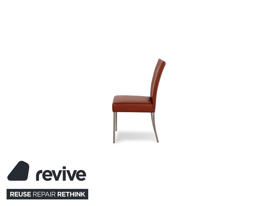 6er Garnitur Contur Penthouse Leder Stuhl Braun – Bild 8