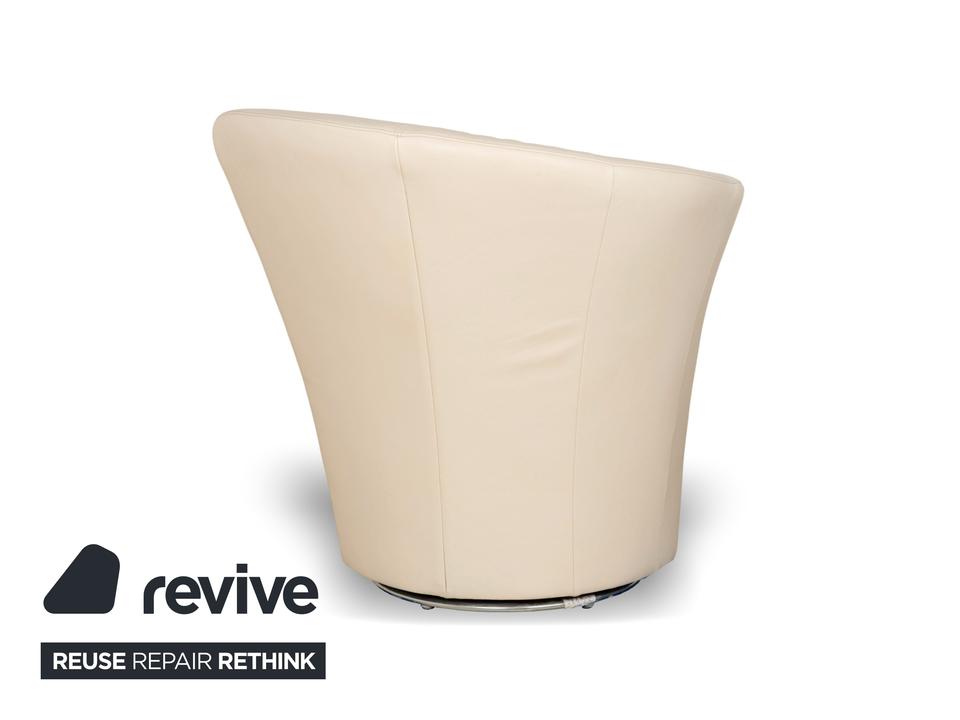 Bretz EVES ISLAND Leder Sessel Creme – Bild 7