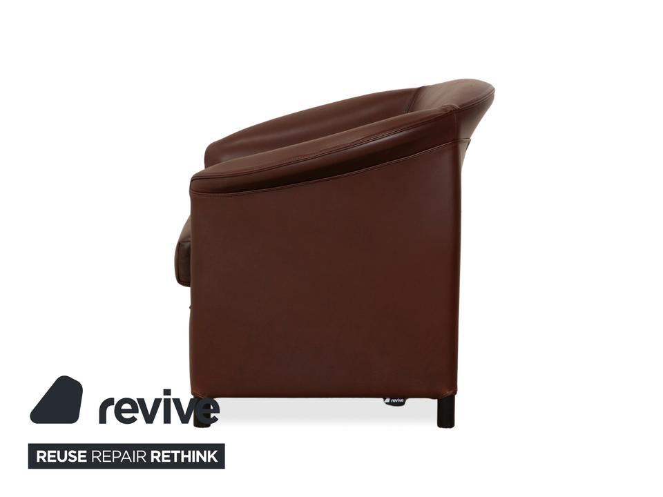 Wittmann Aura XL Leder 2x Sessel Braun Rot – Bild 19