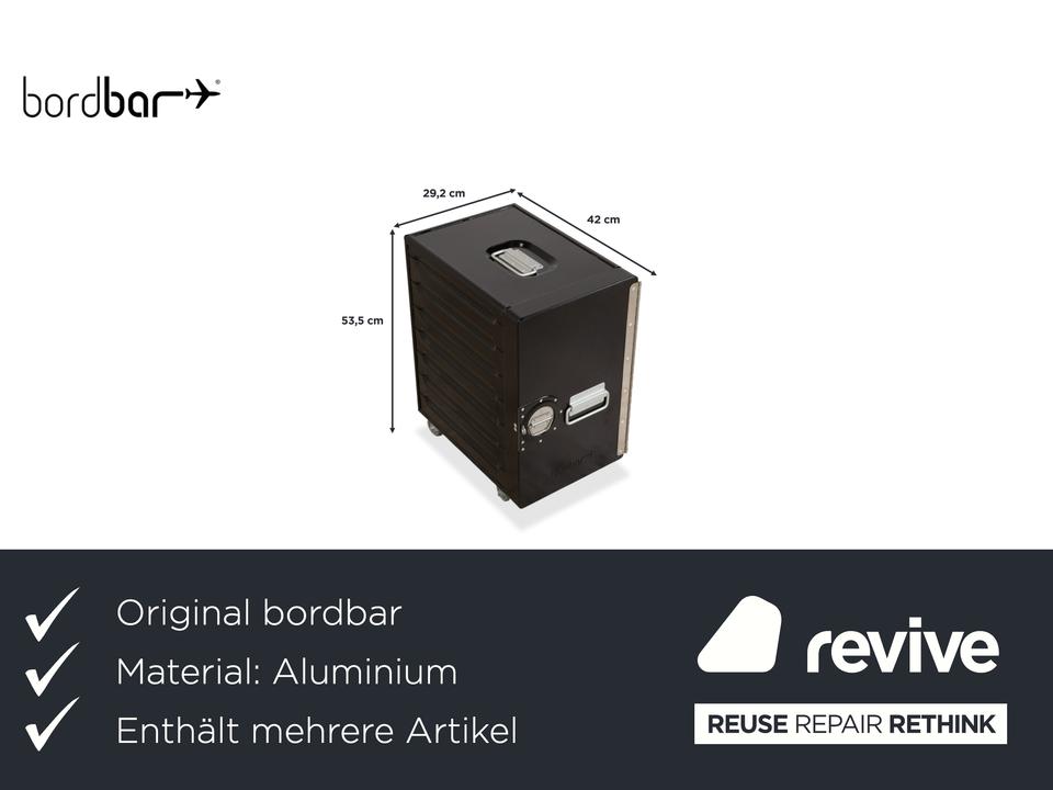 bordbar Box Container Schwarz Anschlag rechts Flugzeugtrolley – Bild 2