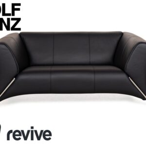 Rolf Benz 322 Leder Zweisitzer Blau Sofa Couch
