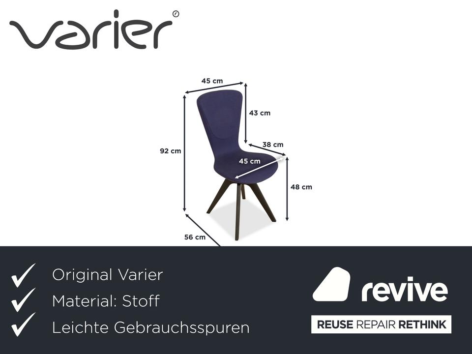 Varier Invite Stoff Stuhl Lila Eiche Schwarz UMA 761 – Bild 2