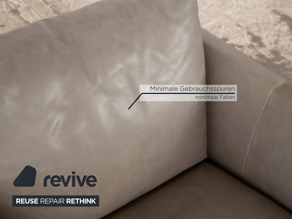 Montis Axel Leder Sessel Garnitur Grau Greige sx Sessel – Bild 6
