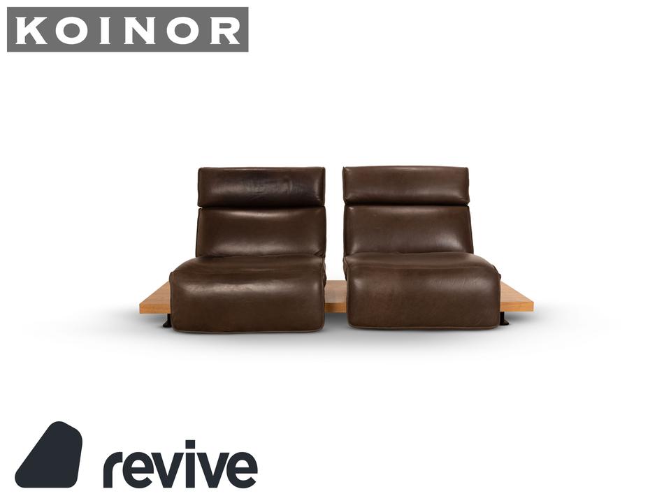 Koinor Free Motion Etino 2 Leder Zweisitzer Braun manuelle