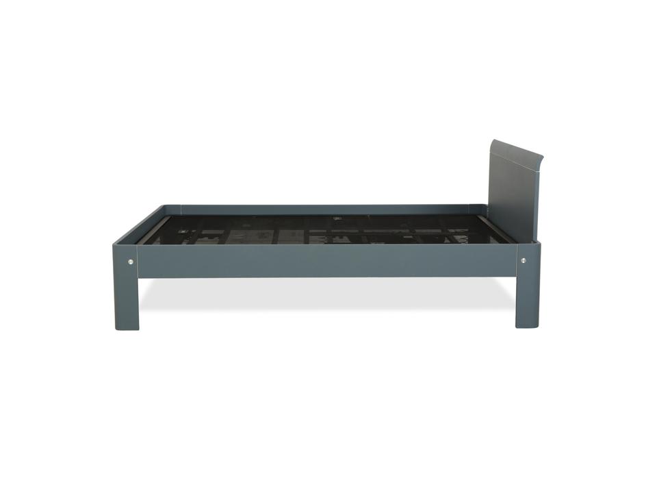 Auping Auronde 1500 Holz Bett Blau Grau Beistelltisch – Bild 17