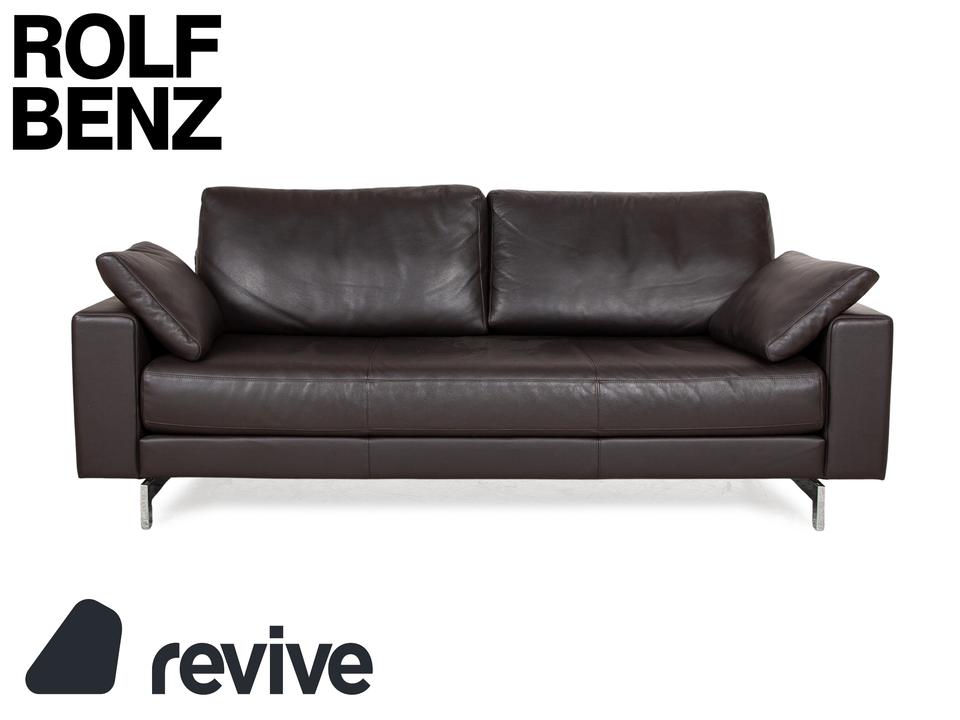Rolf Benz Vida Leder Zweisitzer Braun Dunkelbraun Sofa Couch ✨
