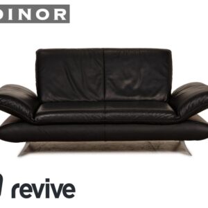 Koinor Rossini Leder Zweisitzer Schwarz Sofa Couch Funktion ✨