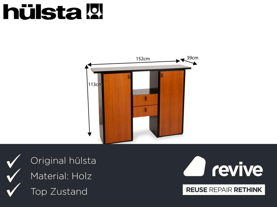 Hülsta Venti Holz Sideboard Braun Schwarz – Bild 2