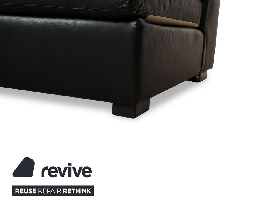 Cor Leder Dreisitzer Schwarz Sofa Couch – Bild 4