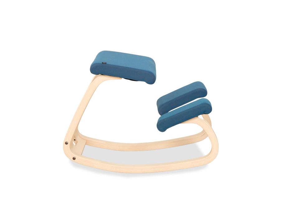 Varier Variable Stoff Sessel Stuhl Hocker Blau Kniestuhl – Bild 10