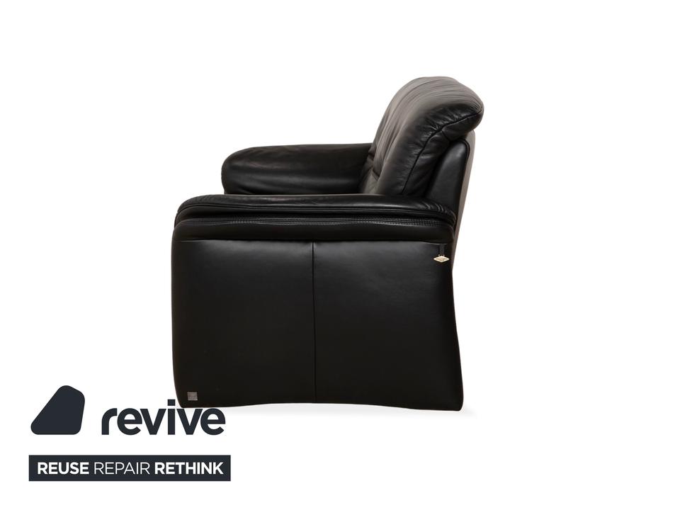 Willi Schillig Leder Zweisitzer Schwarz Sofa Couch – Bild 11