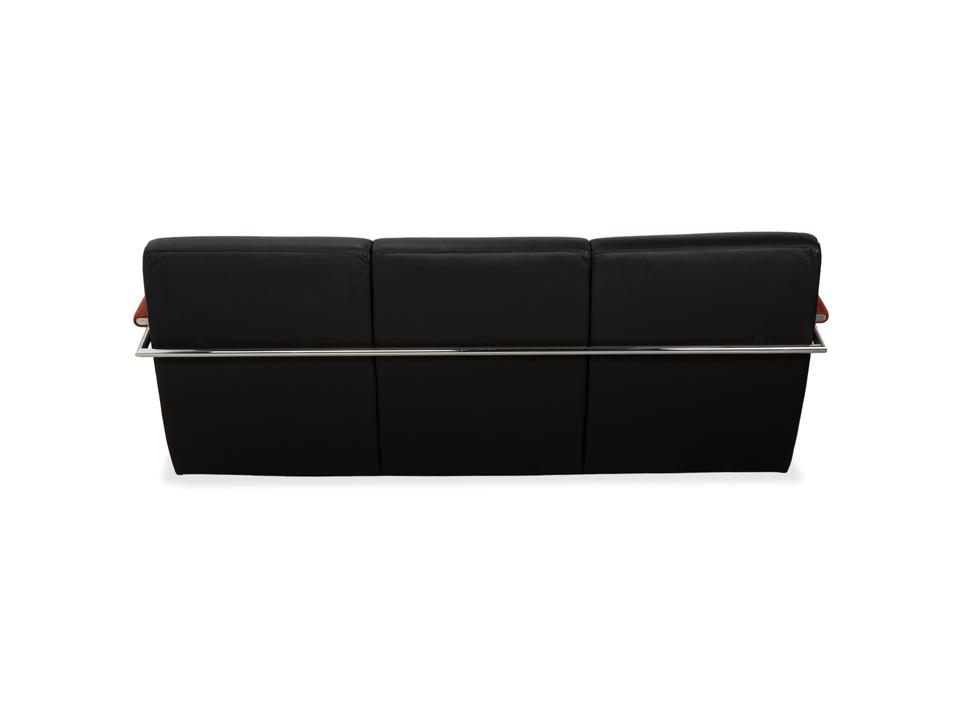 Leolux Scylla Leder Dreisitzer Schwarz Sofa Couch – Bild 11